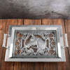 Arthur Court Serveware Arthur Court Equestrian Horse Glass Top Serving Tray