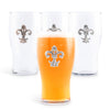 Arthur Court Serveware Arthur Court Fleur de Lis Beer Pint Glasses - Set of 4