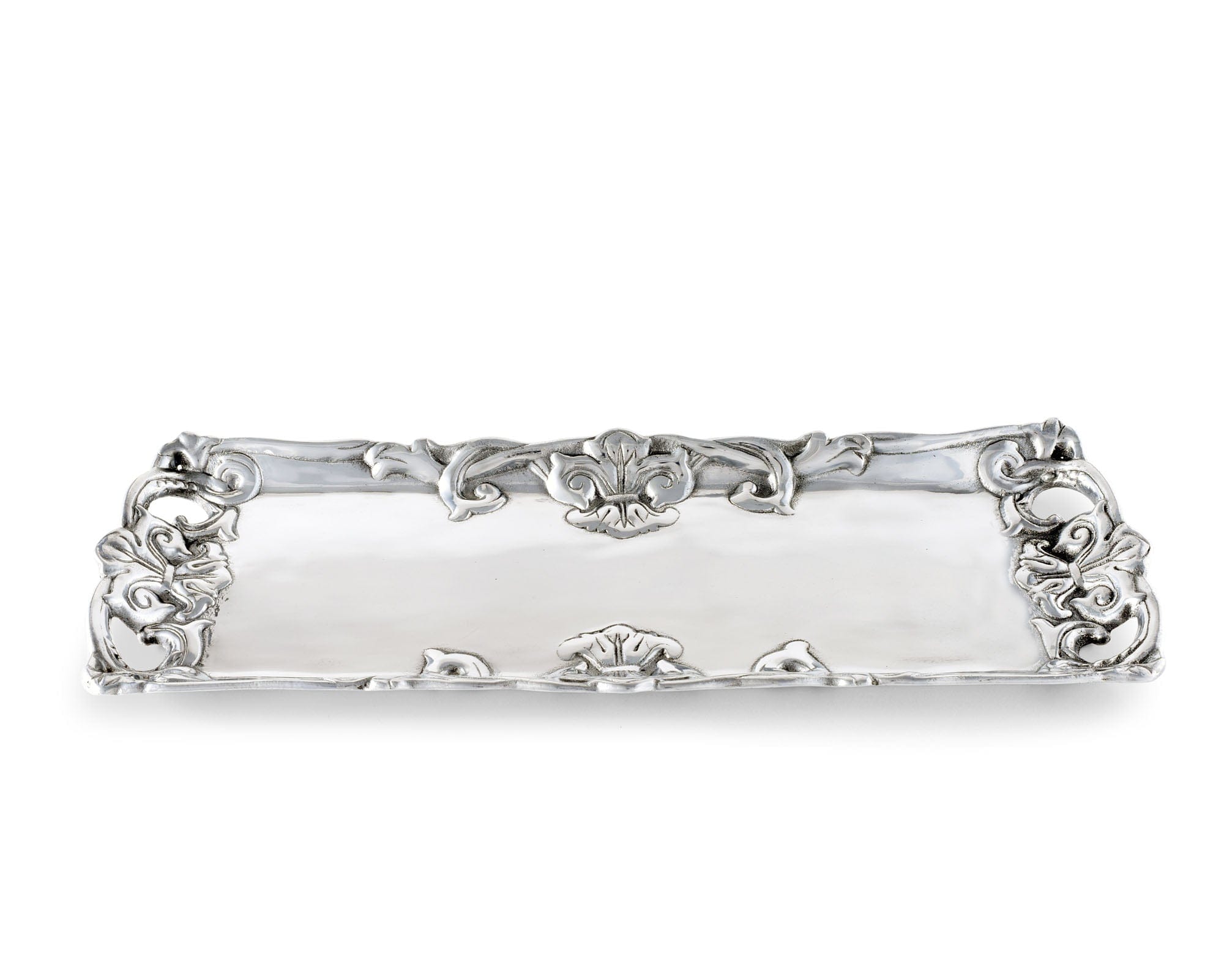 Arthur Court Serveware Arthur Court Fleur-De-Lis Oblong Tray 17"