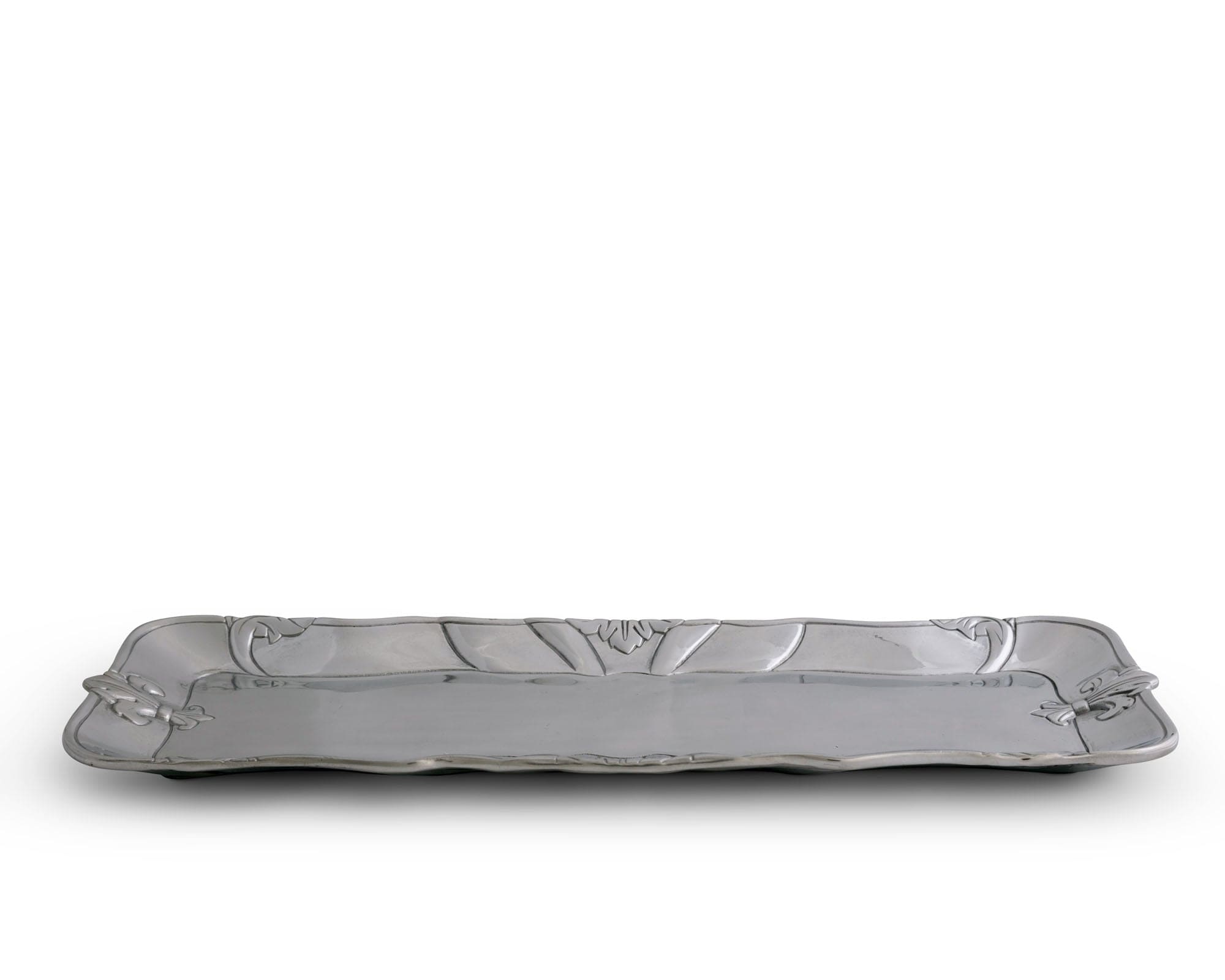 Arthur Court Serveware Arthur Court Fleur-De-Lis Oblong Tray 18"