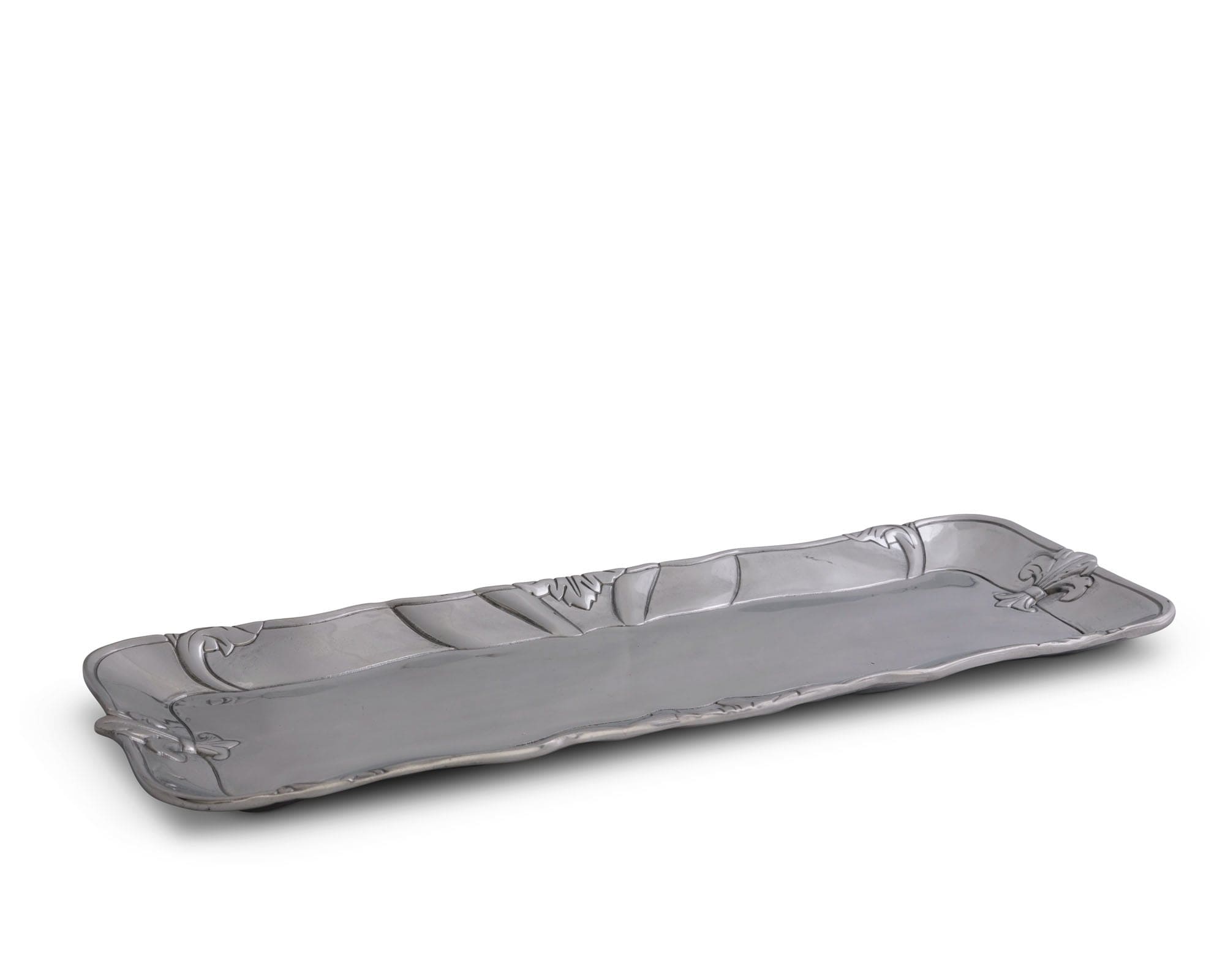 Arthur Court Serveware Arthur Court Fleur-De-Lis Oblong Tray 18"
