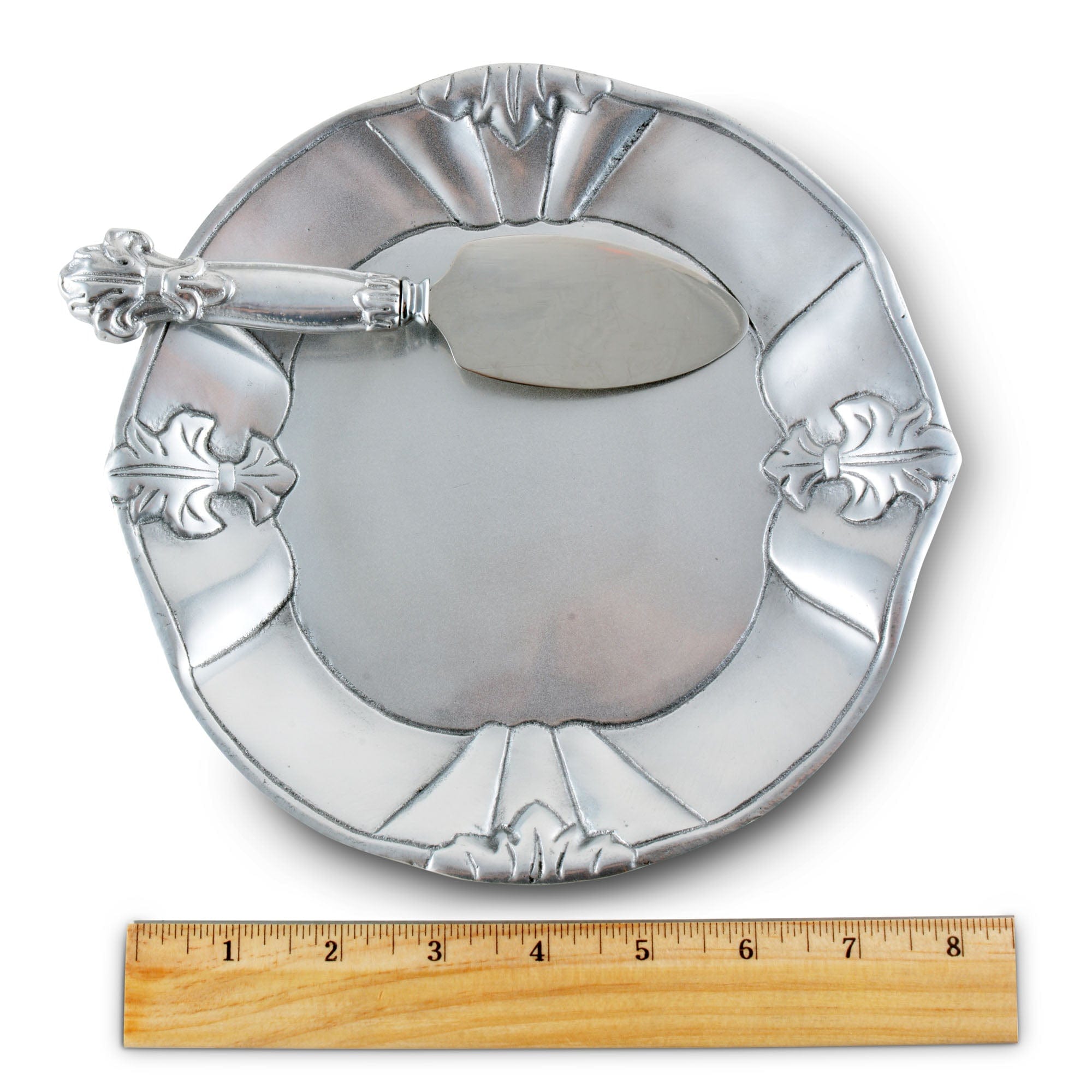 Arthur Court Serveware Arthur Court Fleur-De-Lis Plate with Server