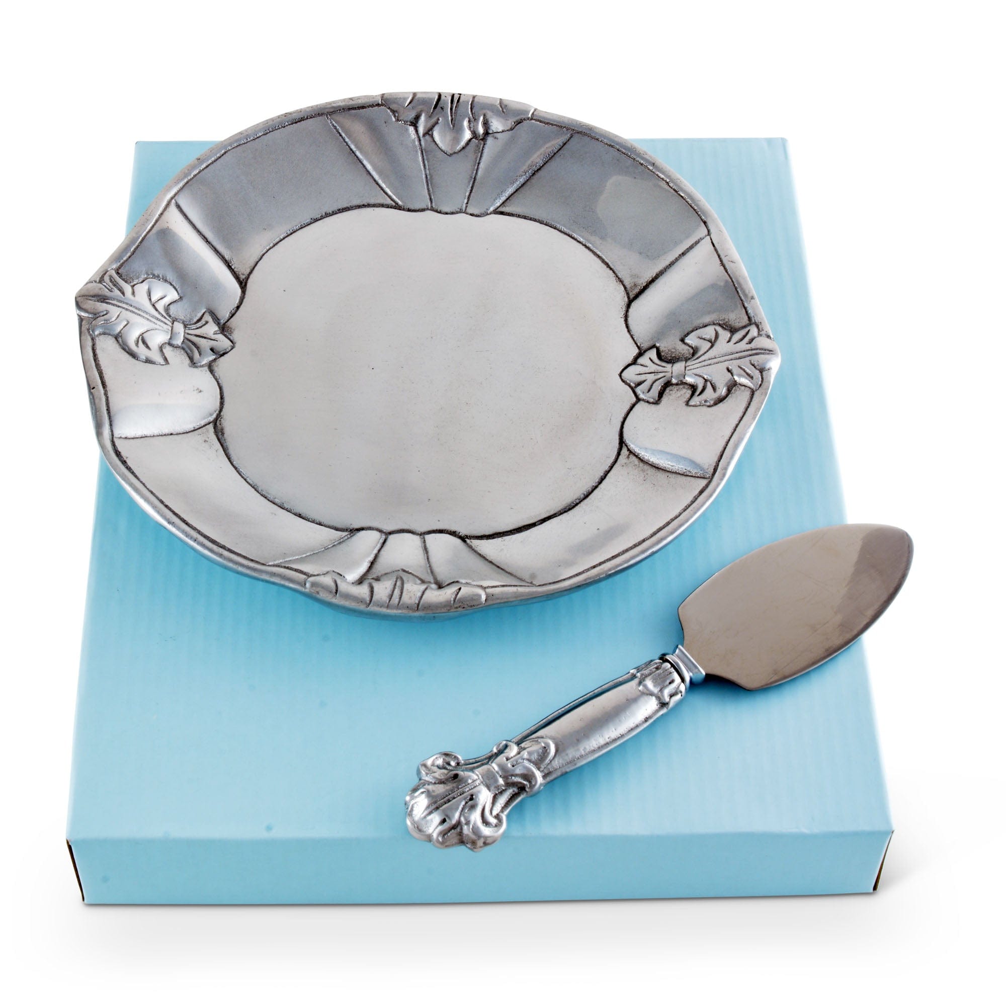 Arthur Court Serveware Arthur Court Fleur-De-Lis Plate with Server