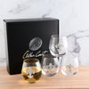 Arthur Court Serveware Arthur Court Fleur de Lis Stemless Wine Glasses - Set of 4