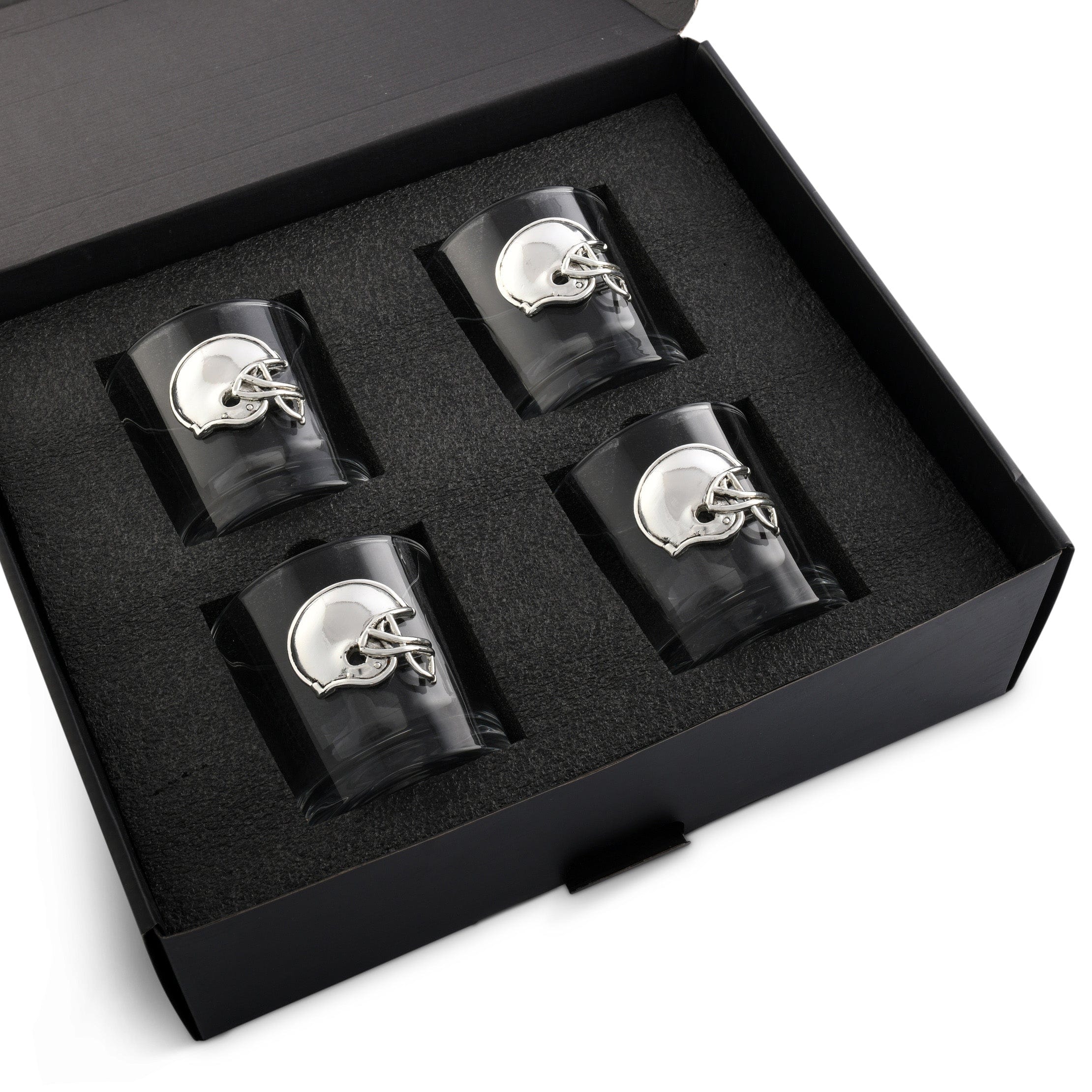 Arthur Court Giftware Arthur Court Football Helmet Bar Glasses Set of 4