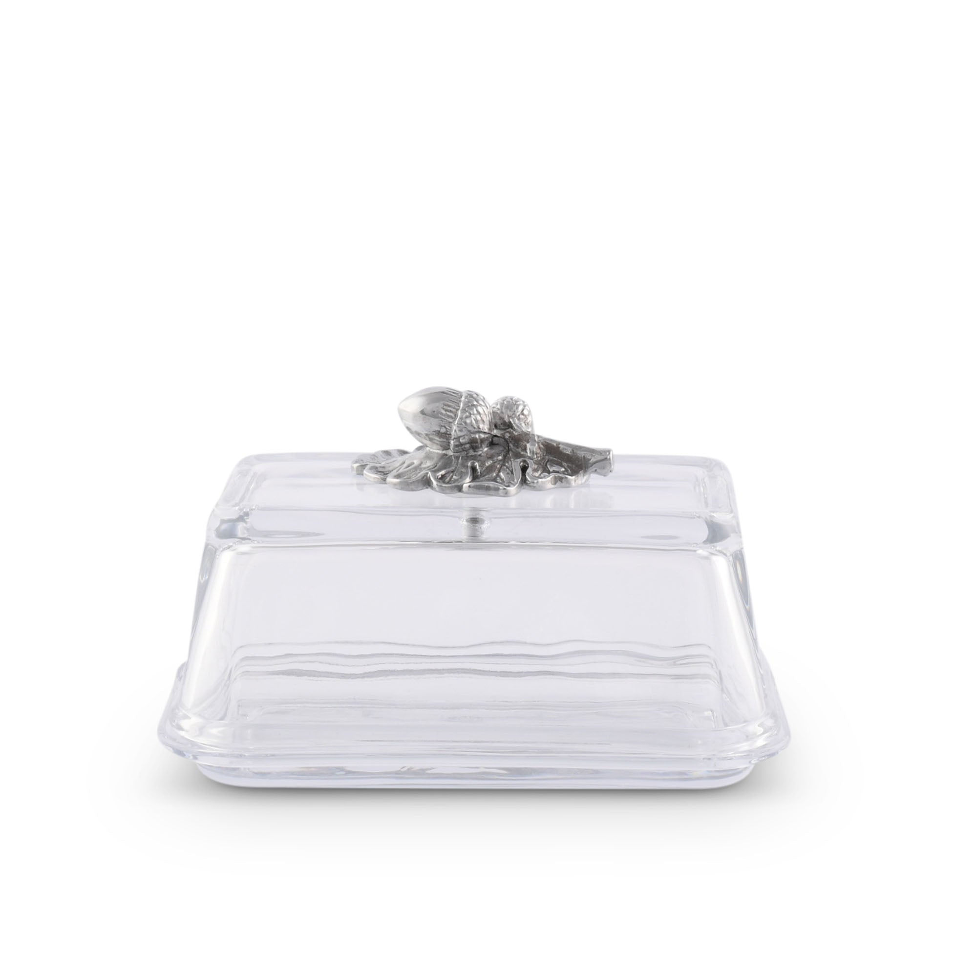 Arthur Court Serveware Arthur Court Glass Butter Dish - Acorn