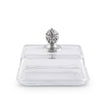 Arthur Court Serveware Arthur Court Glass Butter Dish - Concho