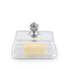 Arthur Court Serveware Arthur Court Glass Butter Dish - Concho