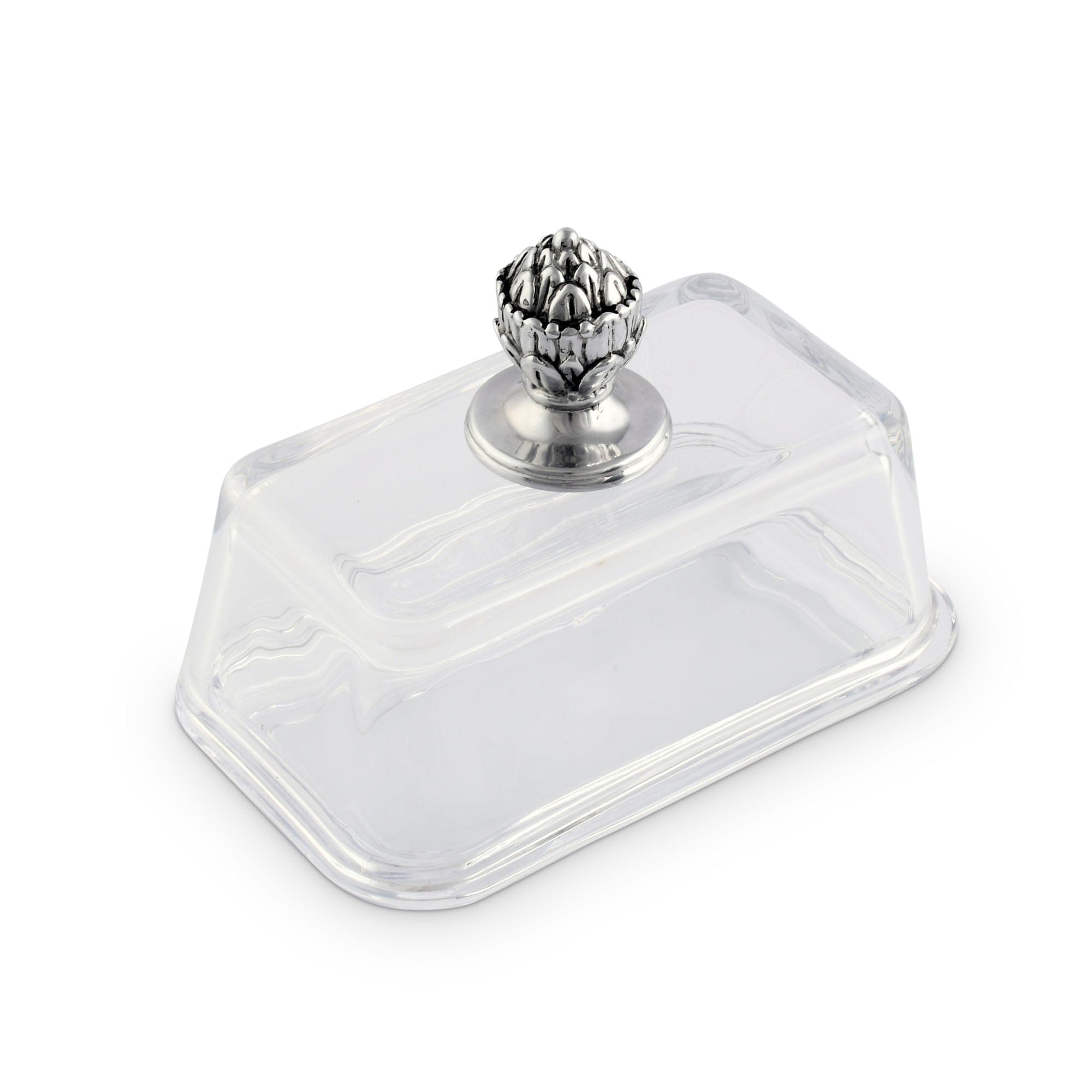 Arthur Court Serveware Arthur Court Glass Butter Dish - Concho