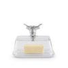 Arthur Court Serveware Arthur Court Glass Butter Dish - Cow