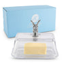 Arthur Court Serveware Arthur Court Glass Butter Dish - Elk