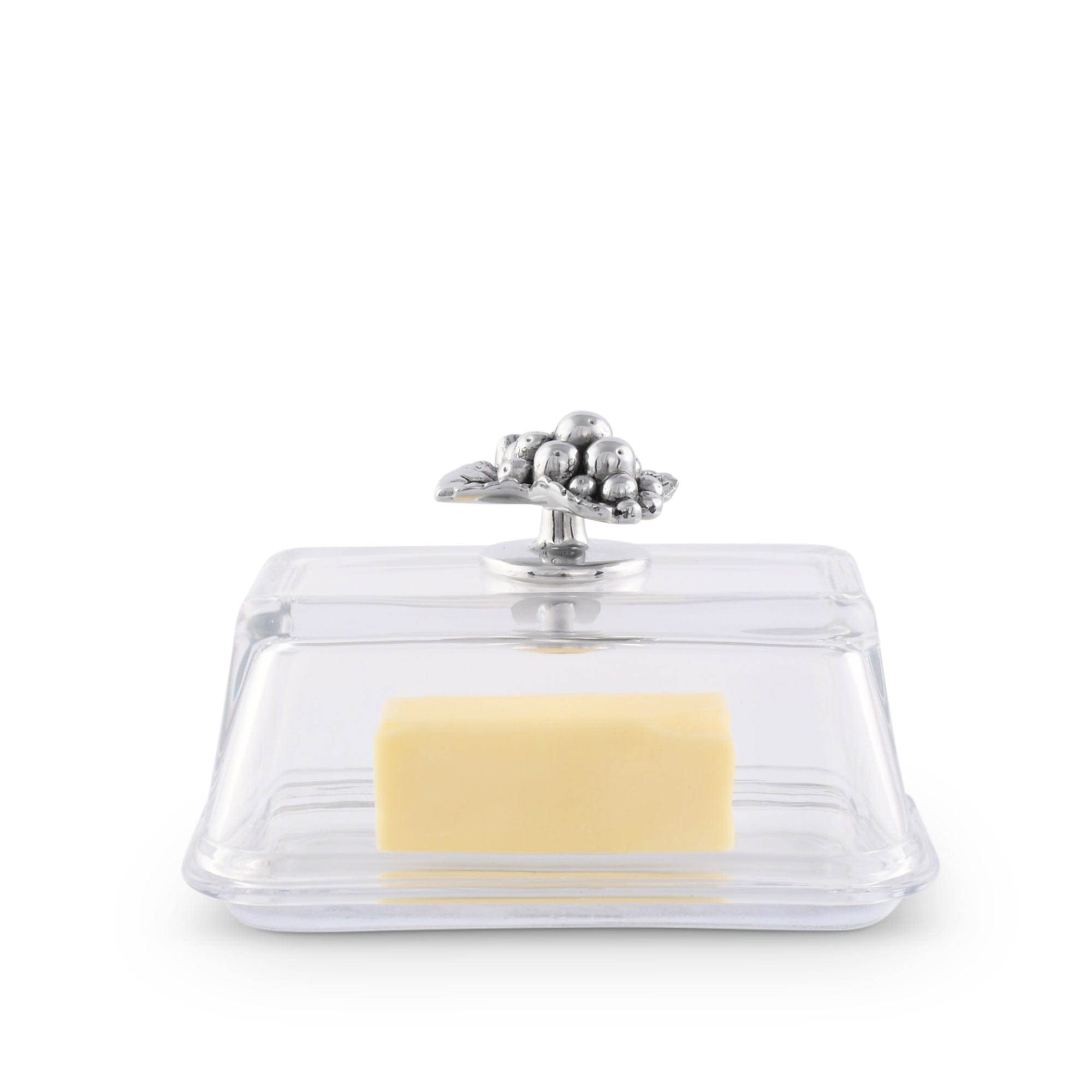 Arthur Court Serveware Arthur Court Glass Butter Dish - Grape