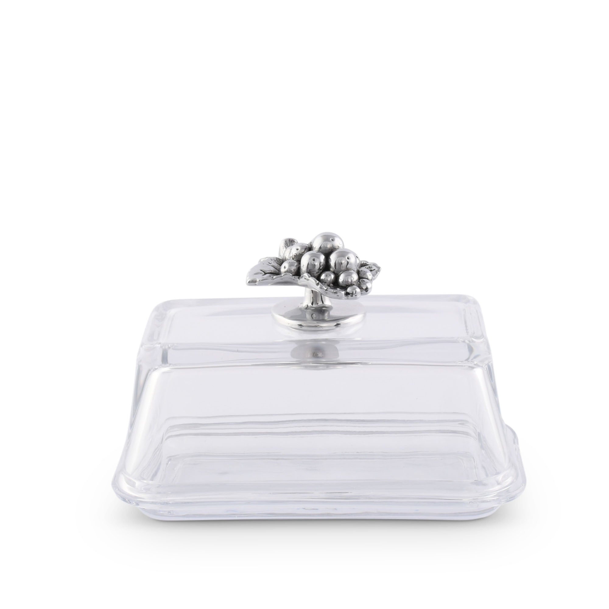 Arthur Court Serveware Arthur Court Glass Butter Dish - Grape