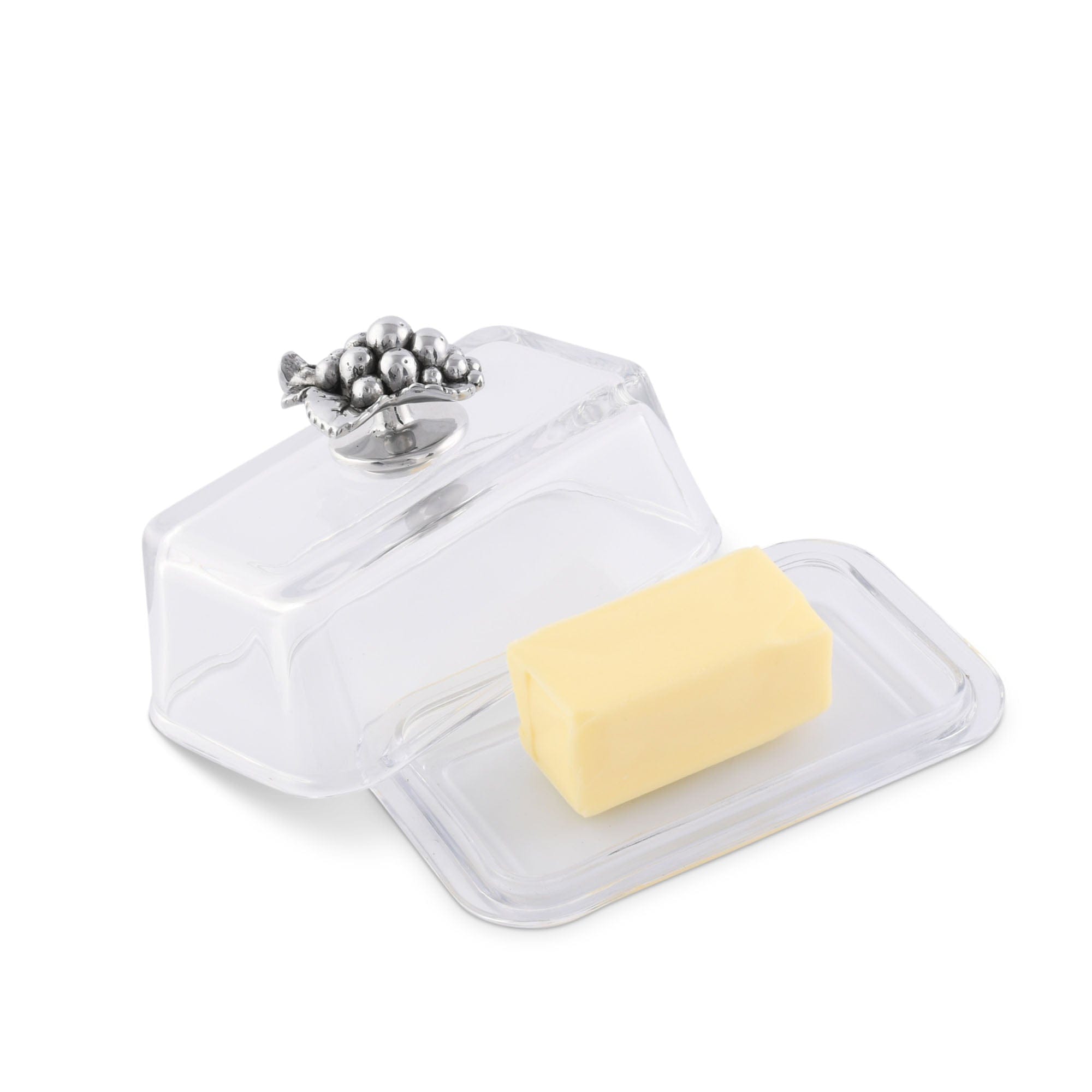 Arthur Court Serveware Arthur Court Glass Butter Dish - Grape