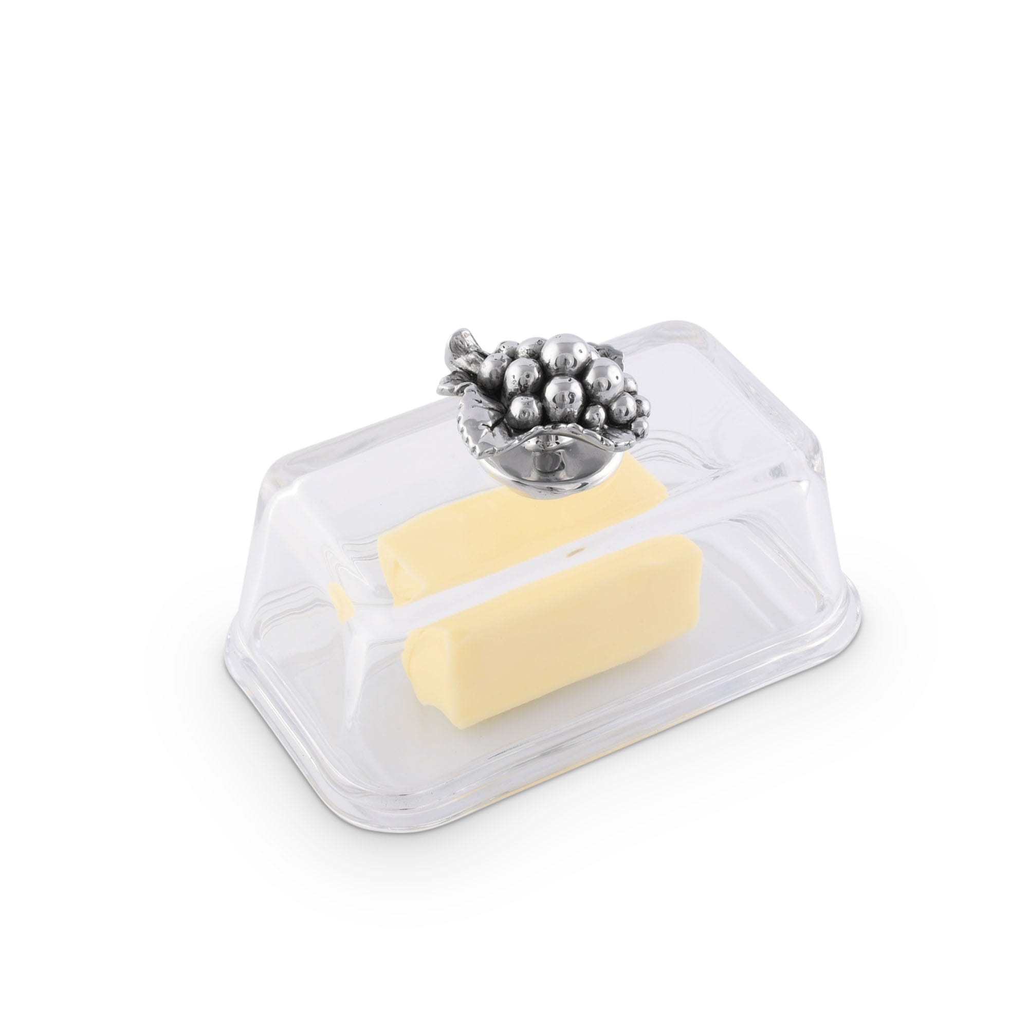 Arthur Court Serveware Arthur Court Glass Butter Dish - Grape
