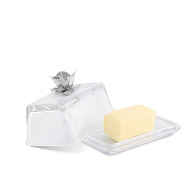 Arthur Court Serveware Arthur Court Glass Butter Dish - Magnolia