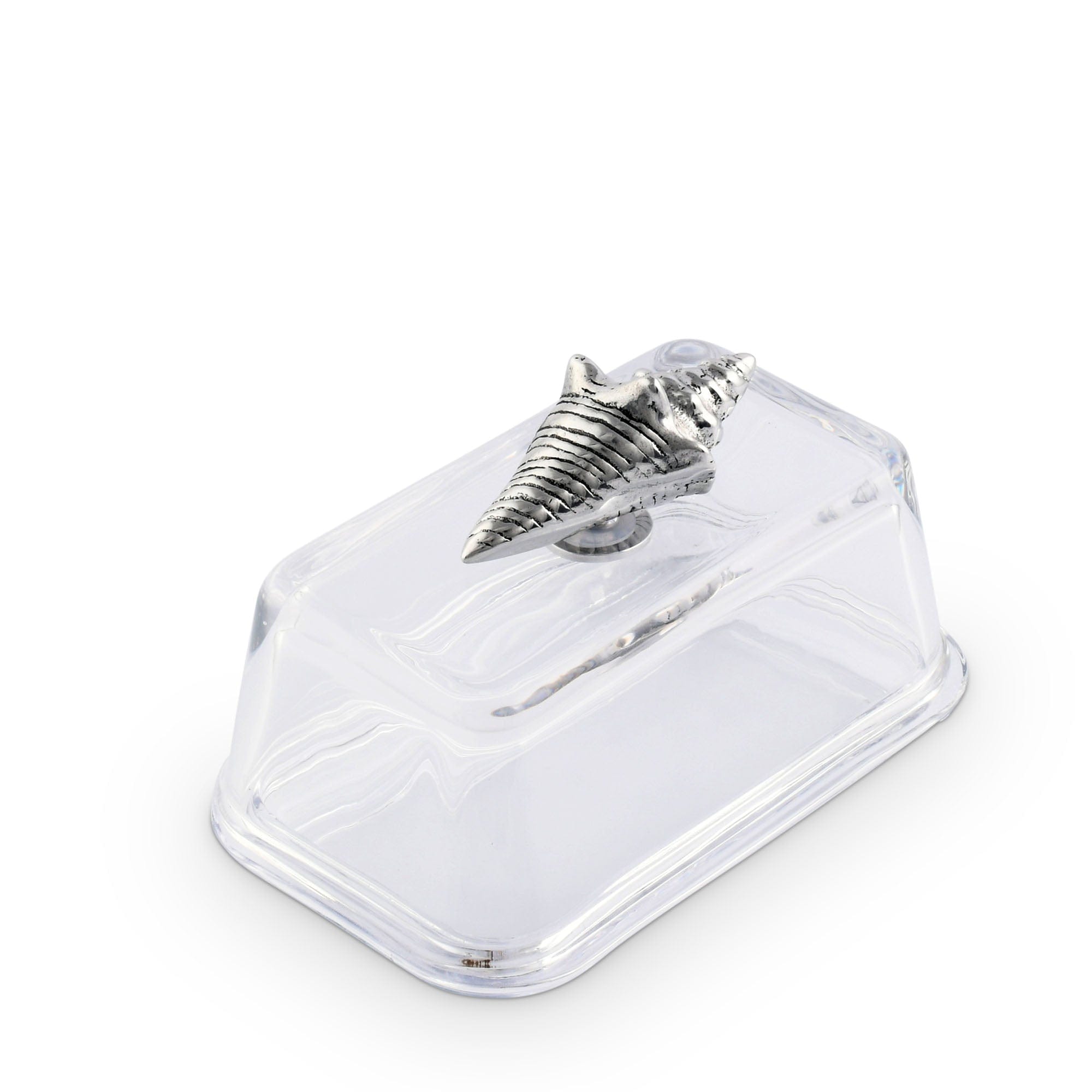 Arthur Court Serveware Arthur Court Glass Butter Dish- Shell