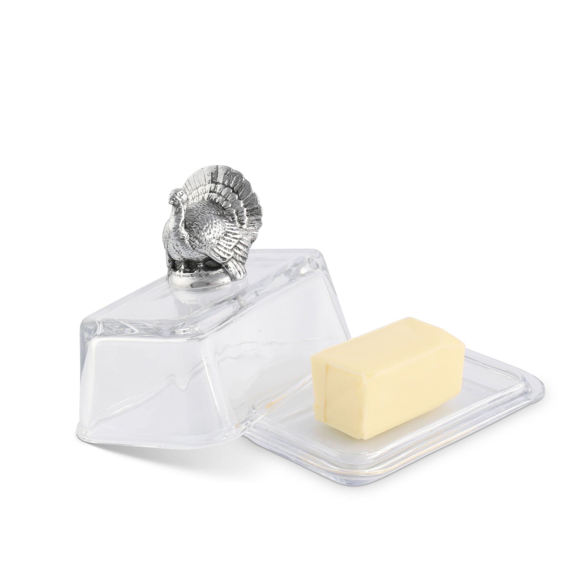 Arthur Court Serveware Arthur Court Glass Butter Dish - Turkey
