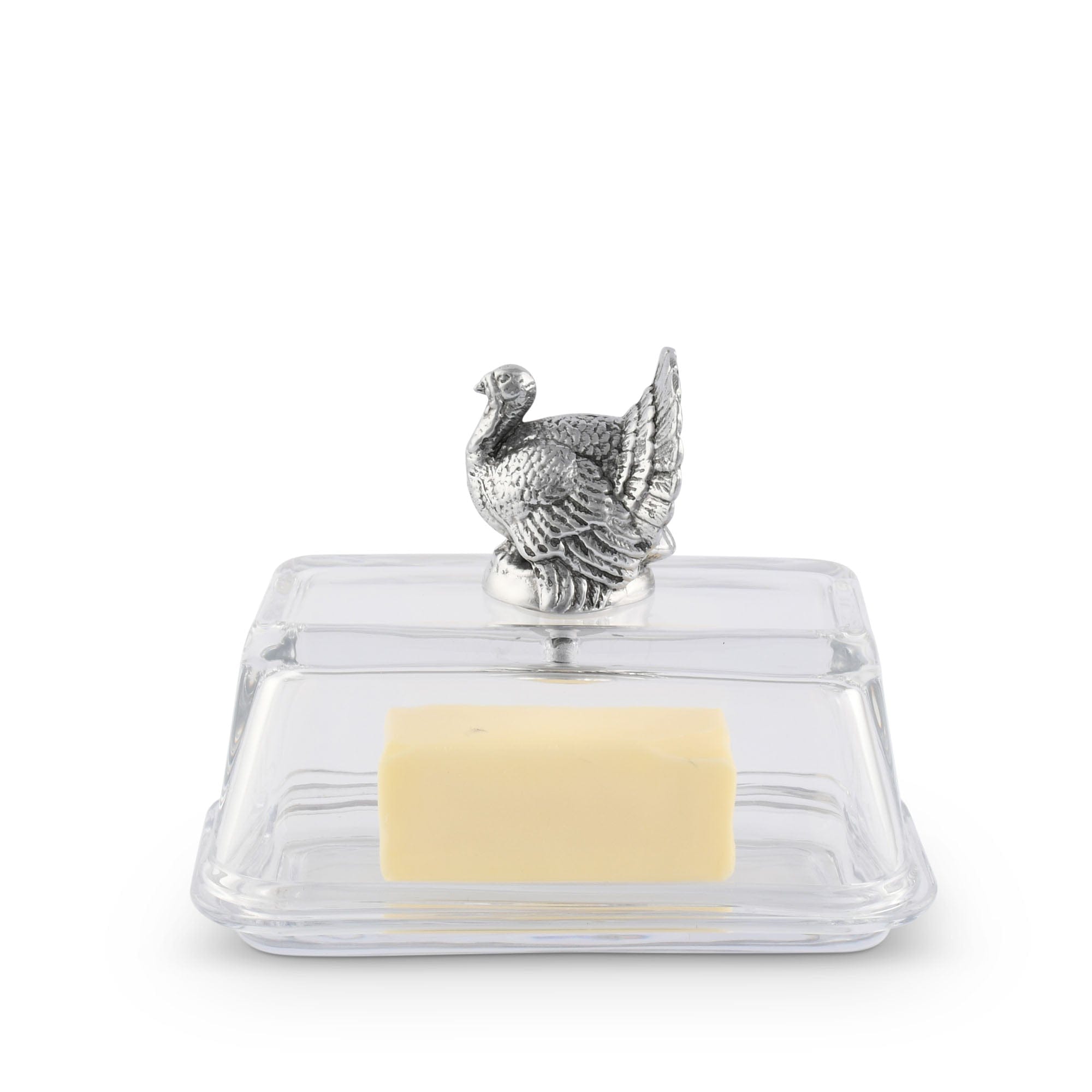 Arthur Court Serveware Arthur Court Glass Butter Dish - Turkey