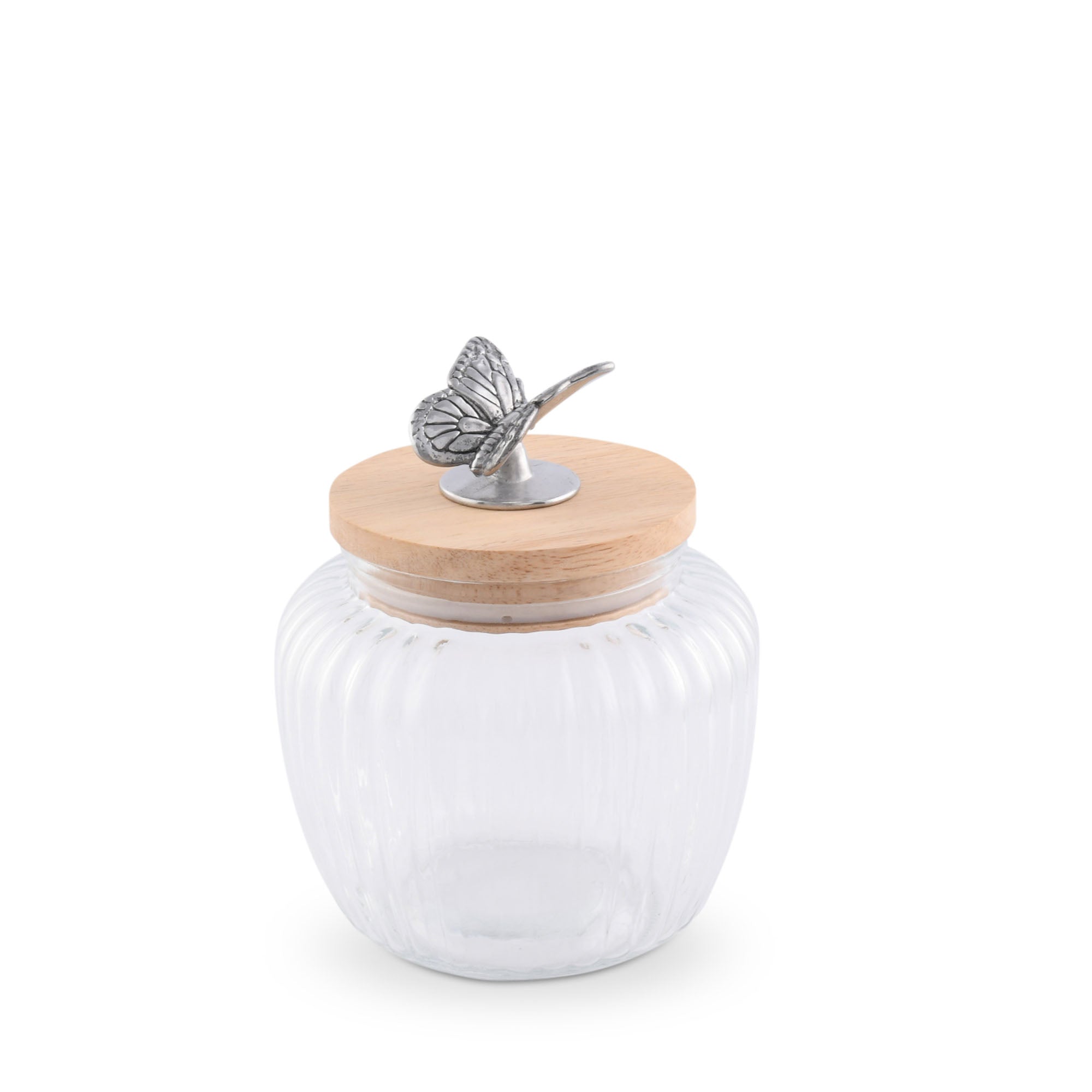 Arthur Court Giftware Arthur Court Glass Canister Large - Butterfly