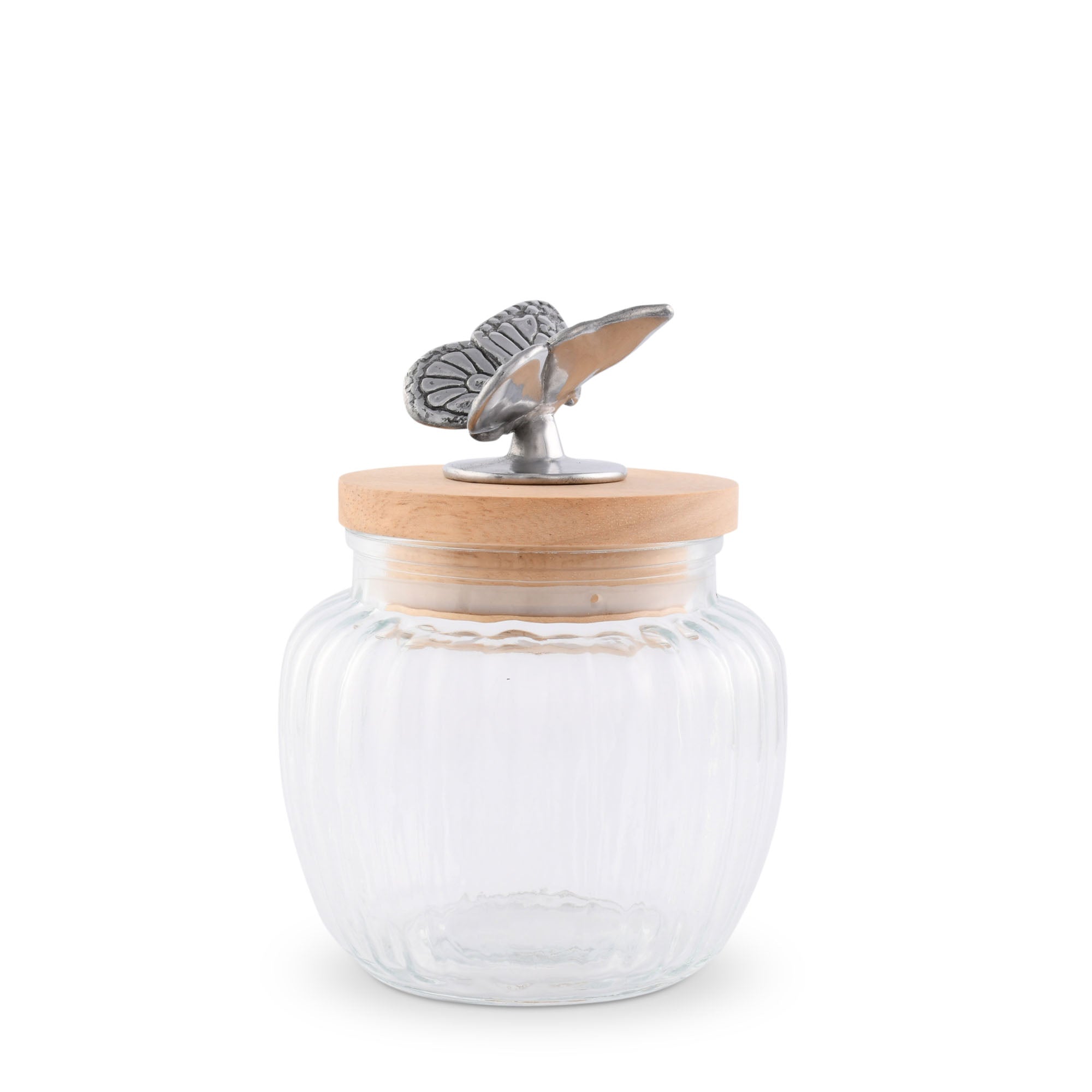 Arthur Court Giftware Arthur Court Glass Canister Large - Butterfly