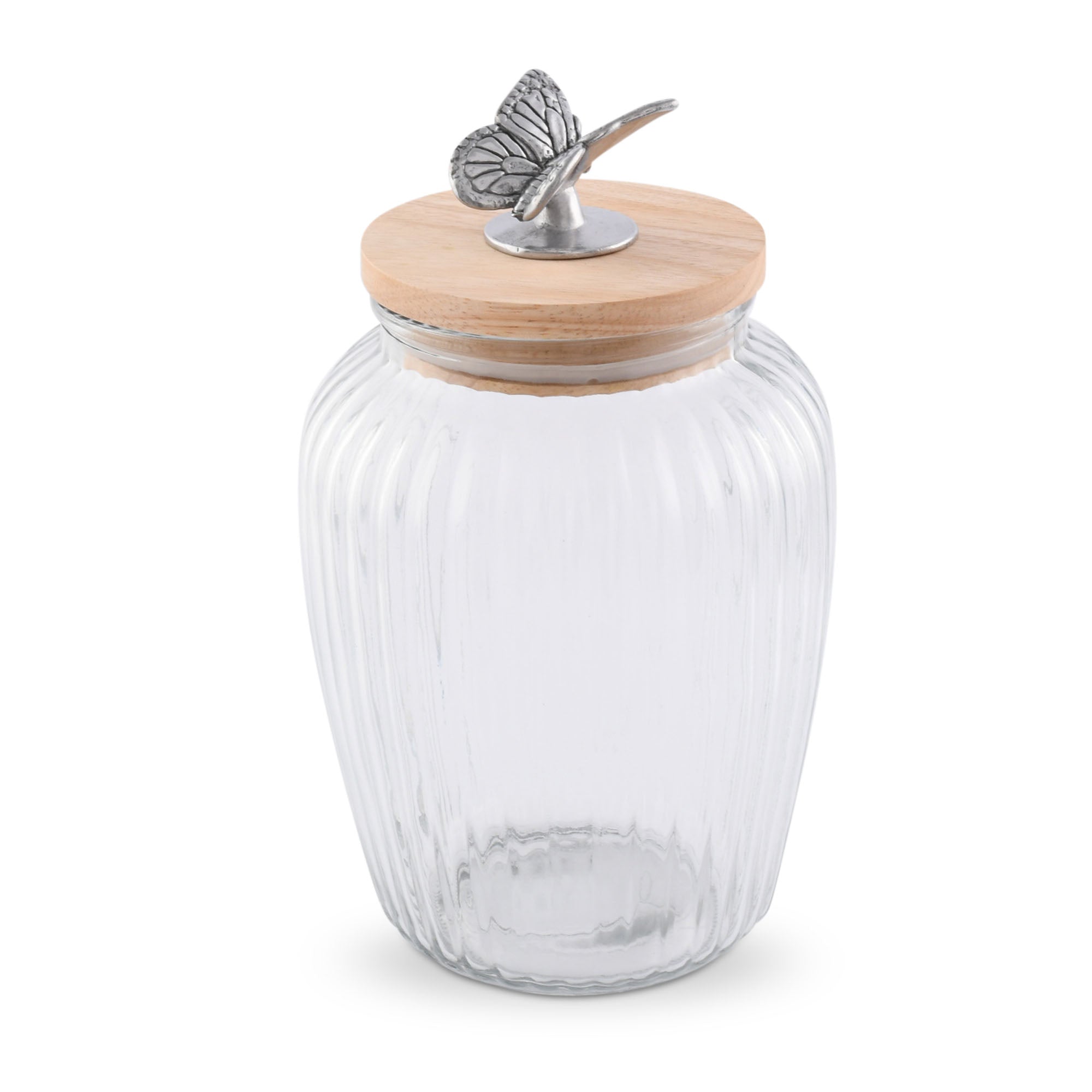 Arthur Court Giftware Arthur Court Glass Canister Large - Butterfly