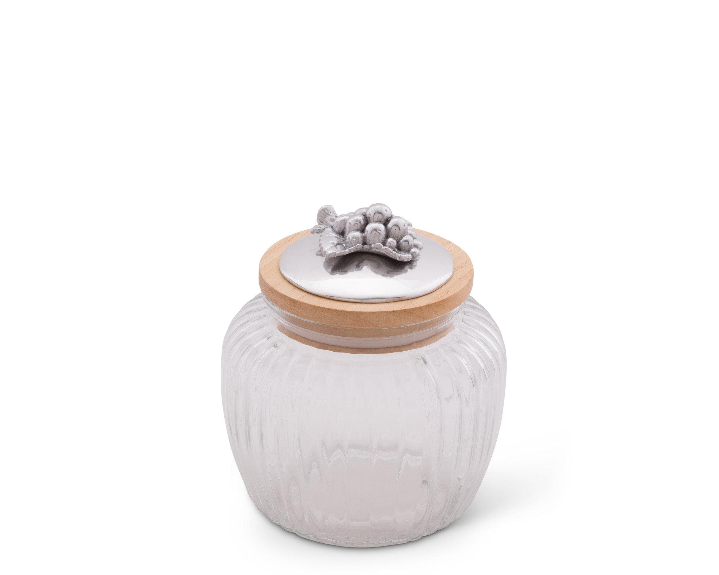 Arthur Court Giftware Arthur Court Grape Glass Canister Medium