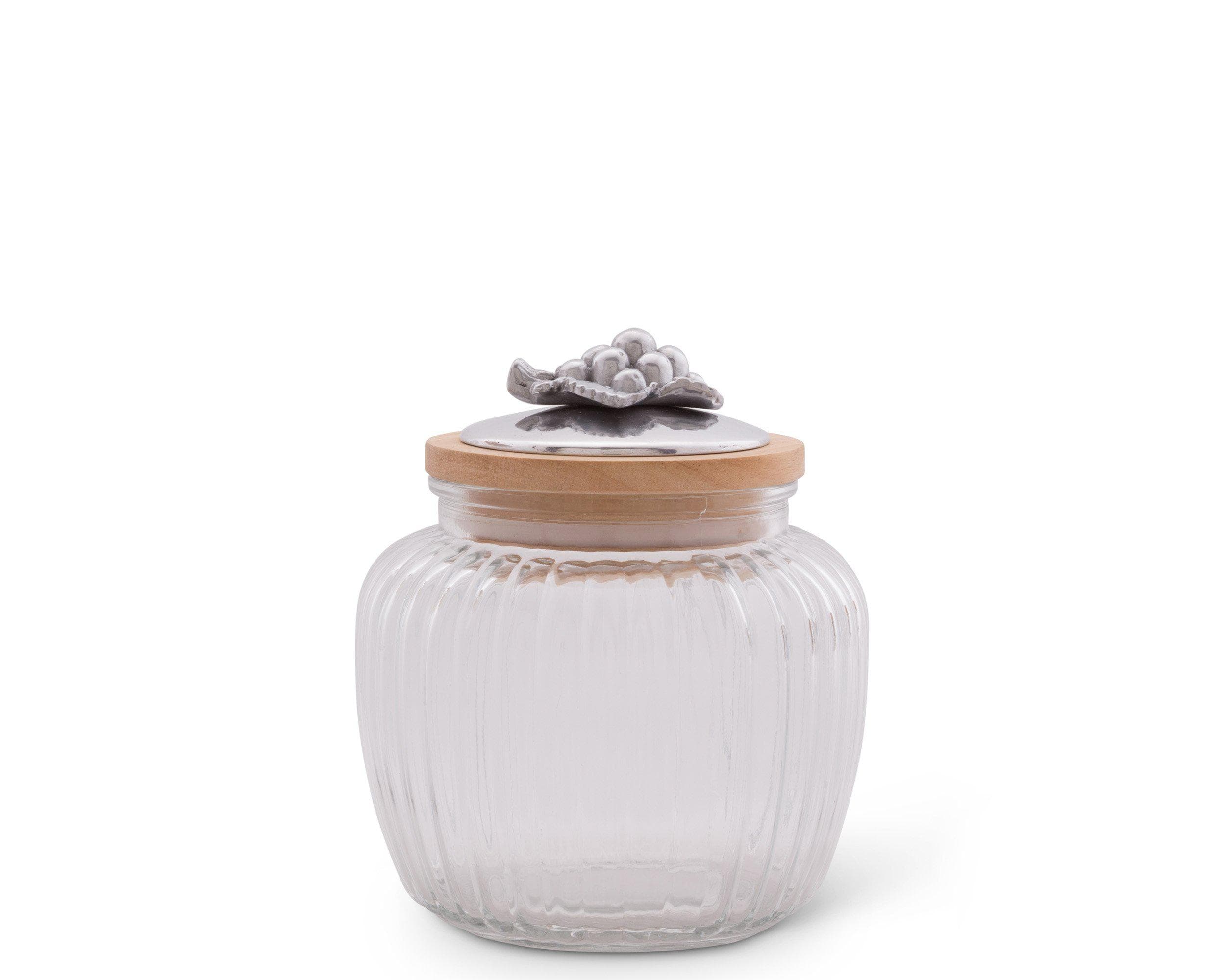 Arthur Court Giftware Arthur Court Grape Glass Canister Small