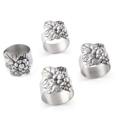 Arthur Court Giftware Arthur Court Grape Napkin Rings - set of 4
