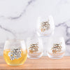 Arthur Court Serveware Arthur Court Grape Stemless Wine Glasses - Set of 4