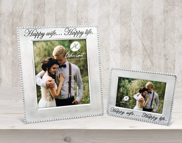 Arthur Court Giftware Arthur Court Happy Wife Beaded Photo Frame 5 x 7