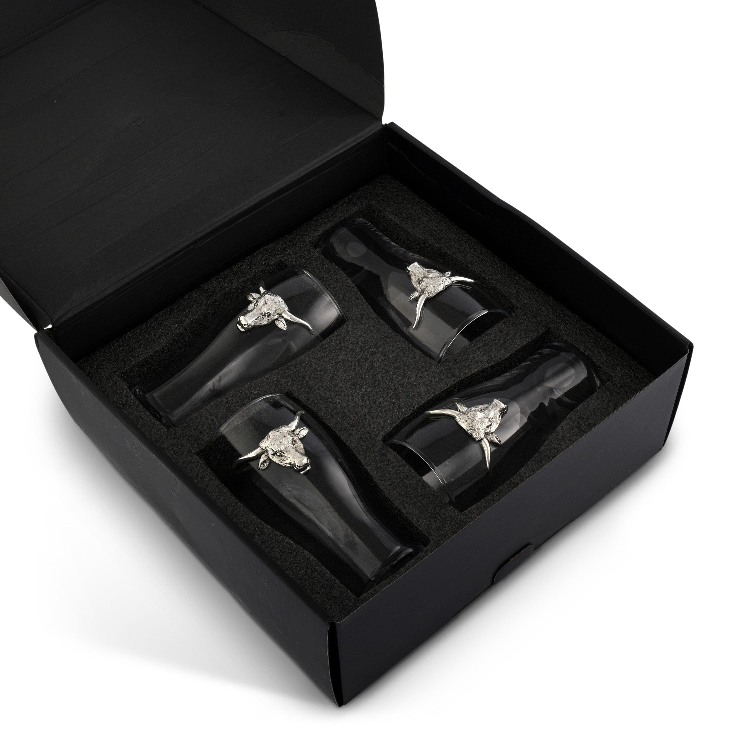 Arthur Court Serveware Arthur Court Longhorn Beer Pint Glasses - Set of 4