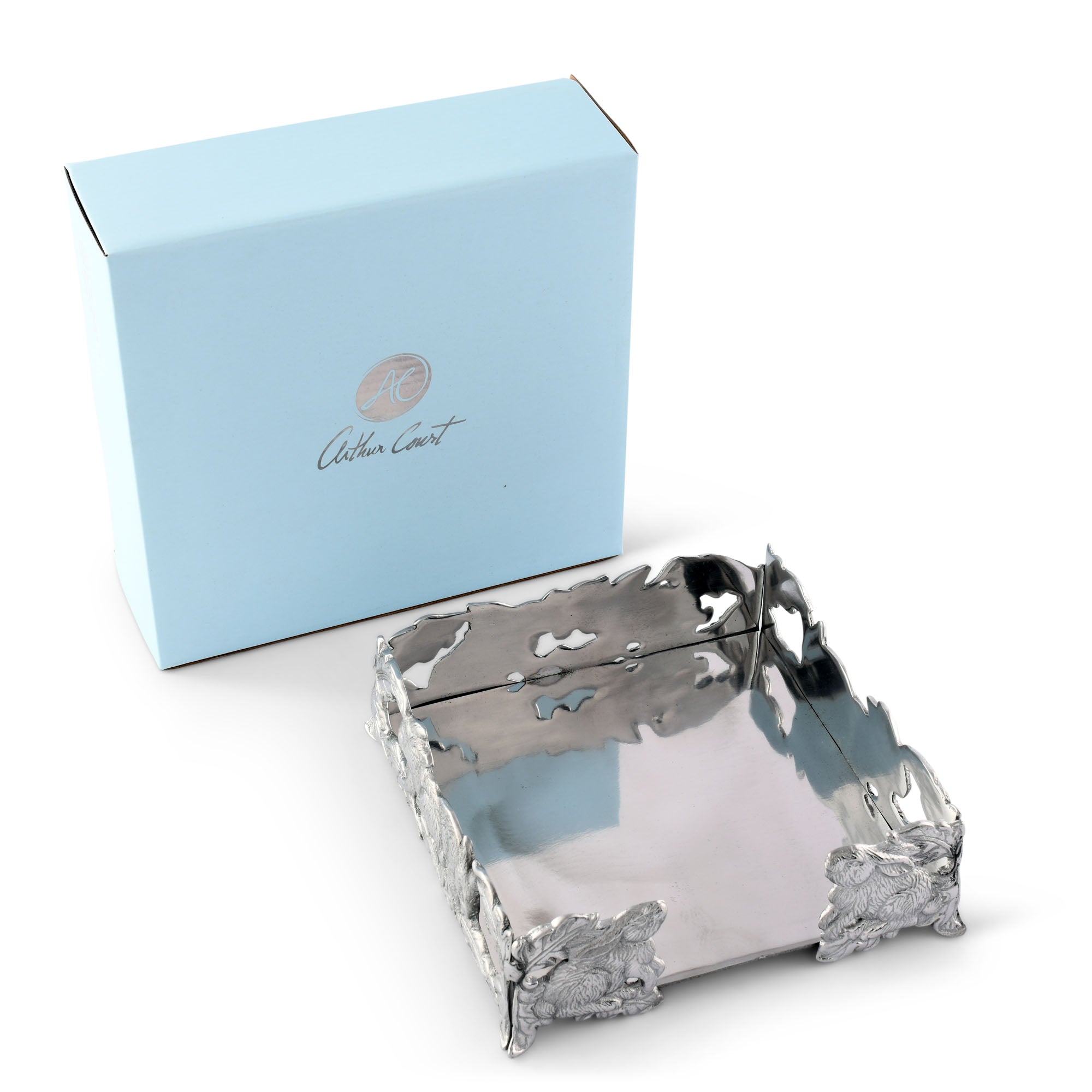 Arthur Court Giftware Arthur Court Luncheon Napkin Box - Bunny