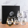 Arthur Court Serveware Arthur Court Magnolia Stemless Wine Glasses - Set of 4
