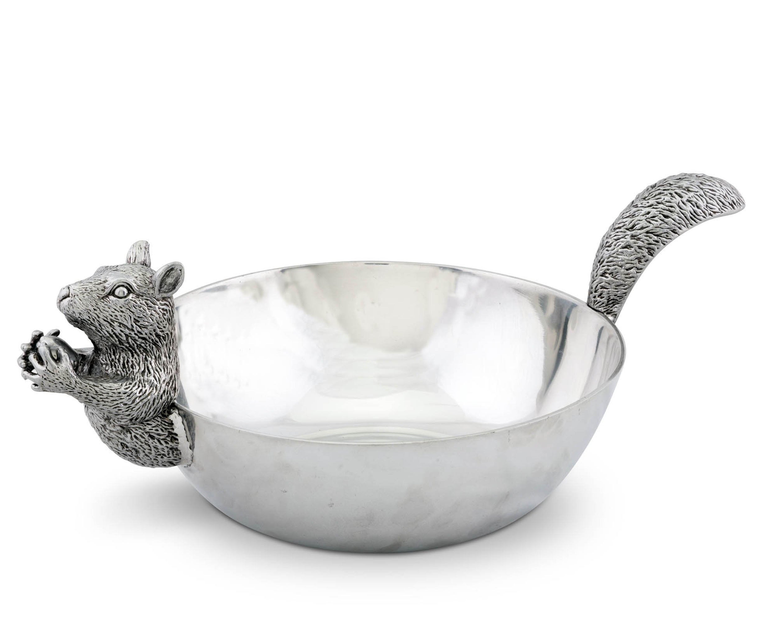 Arthur Court Serveware Arthur Court Nut Bowl - Squirrel Head and Tail Large