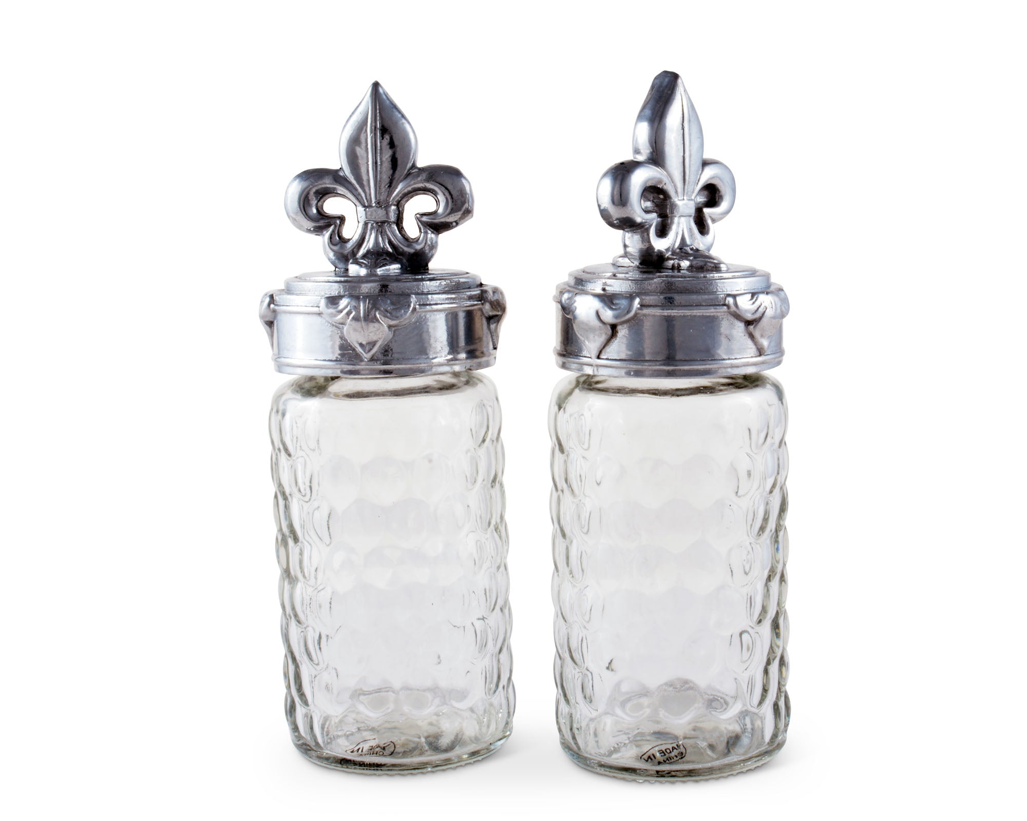Arthur Court Serveware Arthur Court Salt and Pepper Set - Fleur-De-Lis