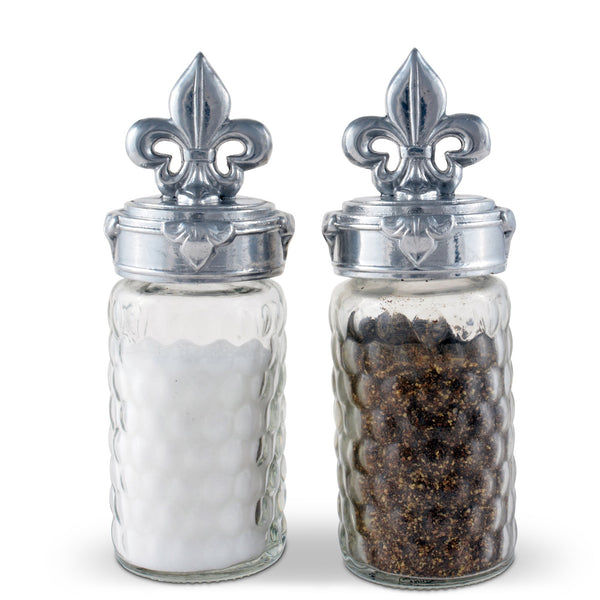 Arthur Court Serveware Arthur Court Salt and Pepper Set - Fleur-De-Lis