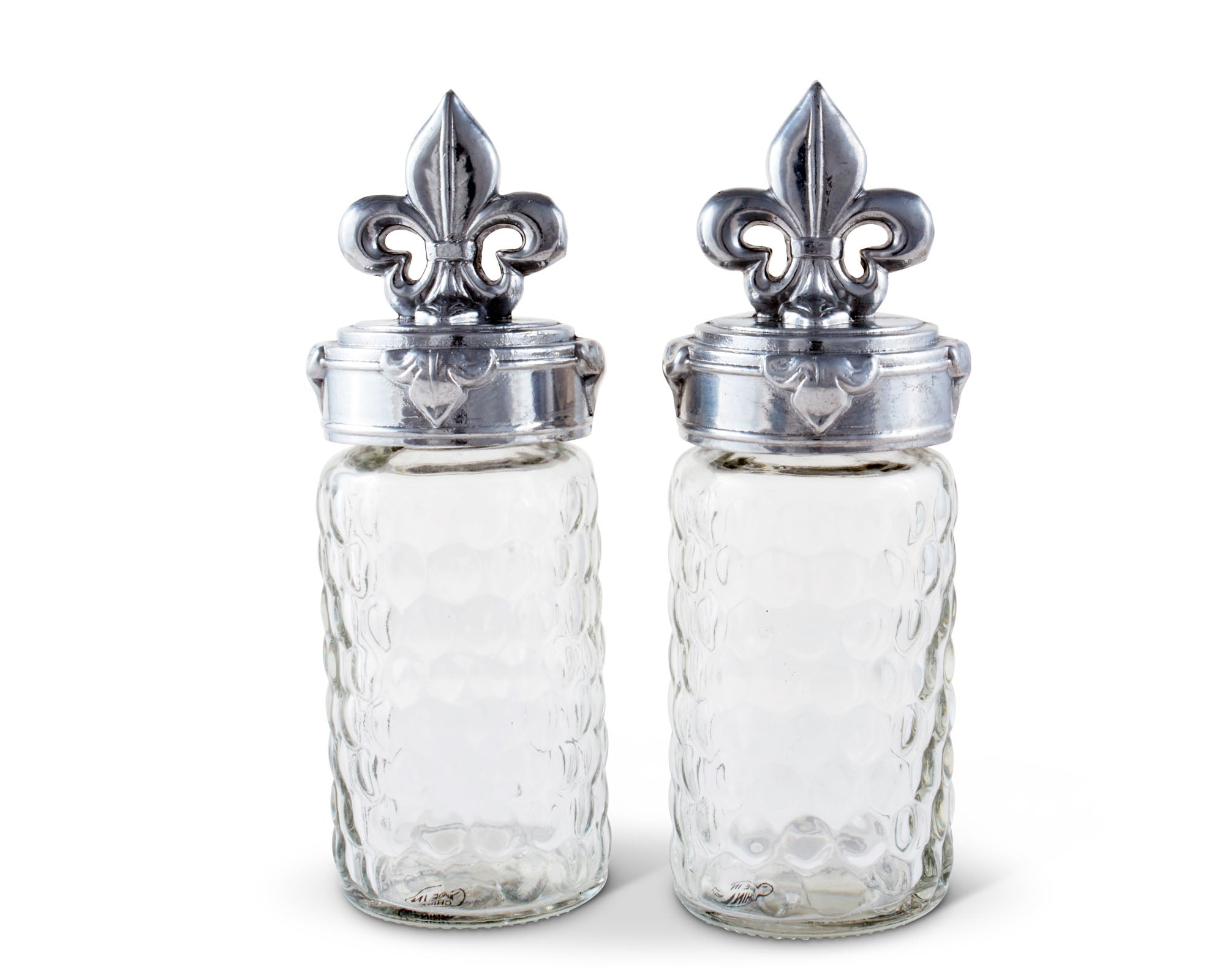 Arthur Court Serveware Arthur Court Salt and Pepper Set - Fleur-De-Lis