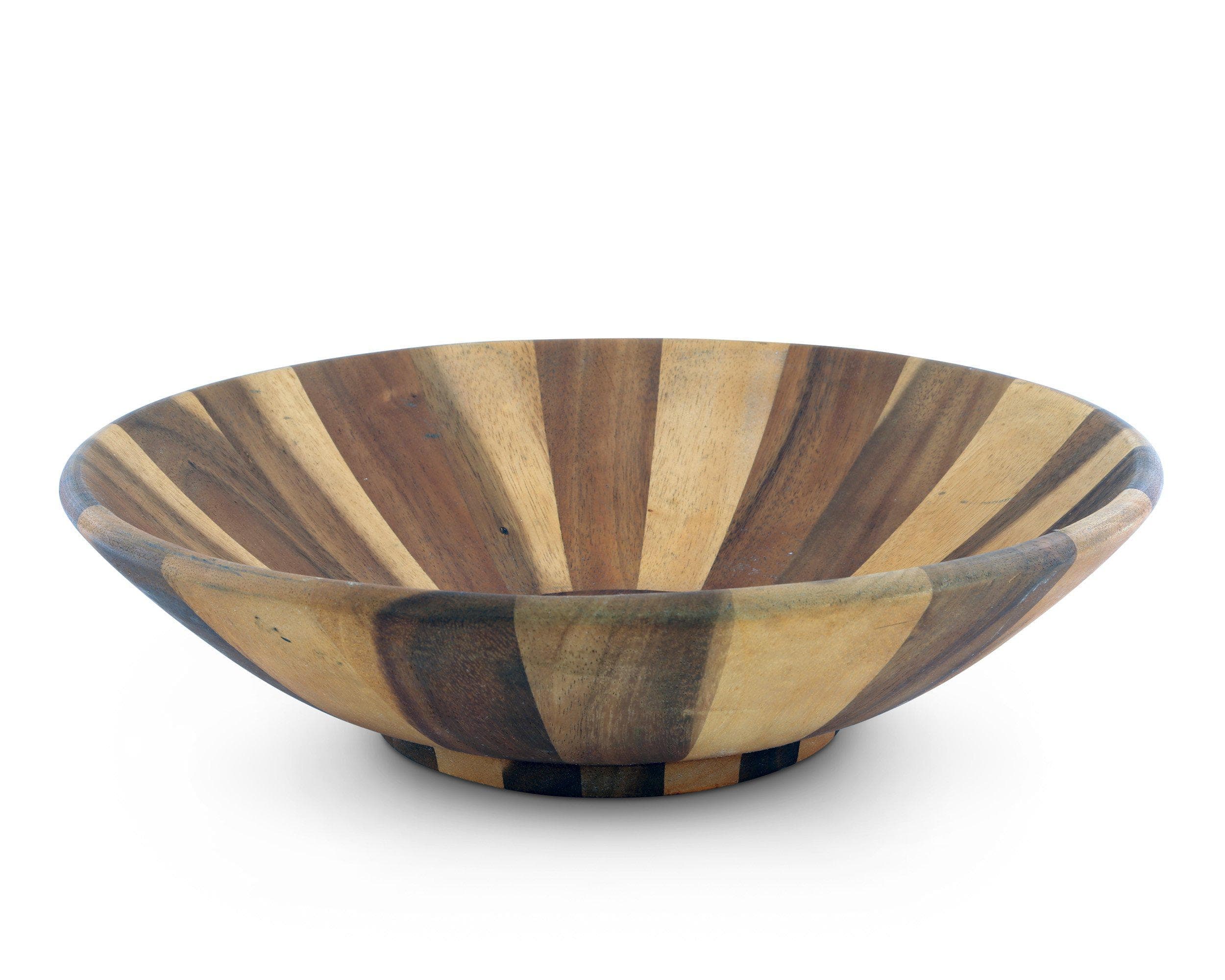 Arthur Court Serveware Arthur Court Wok Style Wooden Acacia Salad Bowl Extra Large