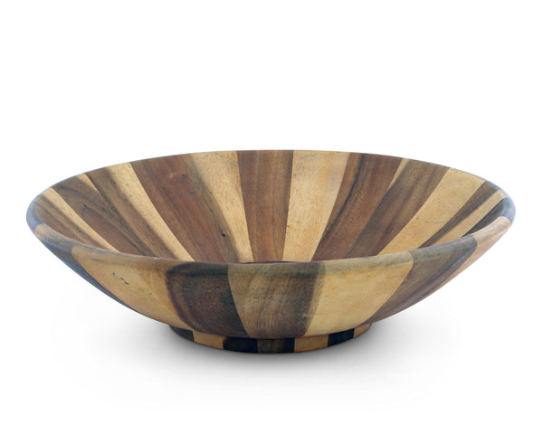 Arthur Court Serveware Arthur Court Wok Style Wooden Acacia Salad Bowl Extra Large