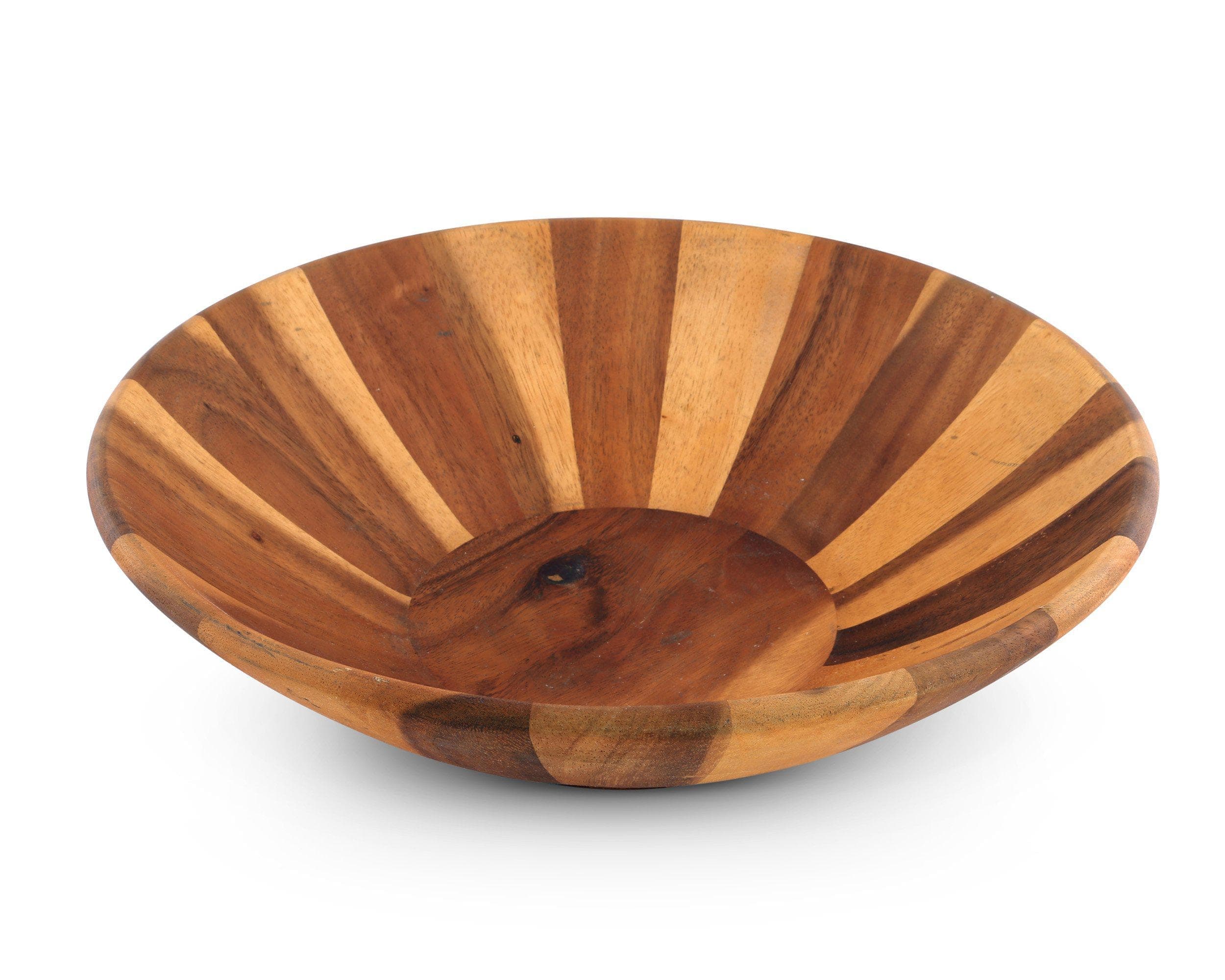 Arthur Court Serveware Arthur Court Wok Style Wooden Acacia Salad Bowl Extra Large