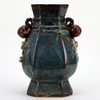 Danny's Fine Porcelain Blue Hex Vase