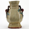Danny's Fine Porcelain Ivory Crackle Hex Vase