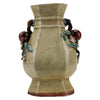 Danny's Fine Porcelain Ivory Crackle Hex Vase