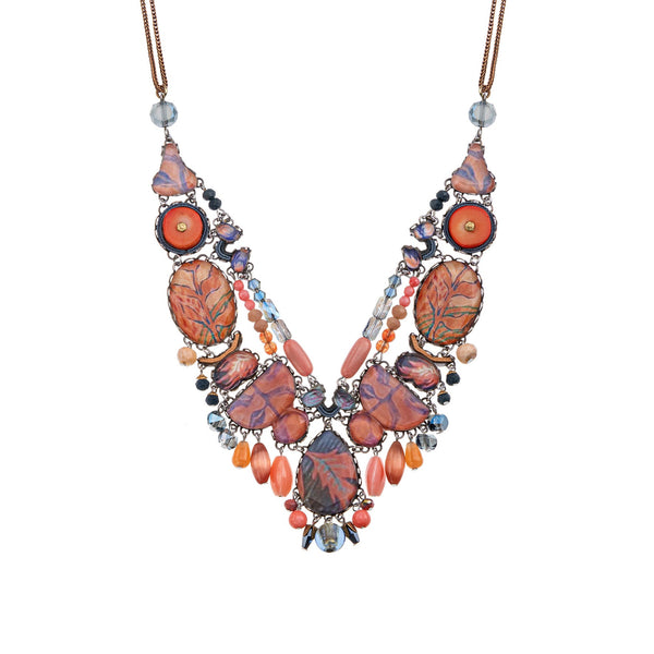 Ayala Bar Jewelry Ayala Bar Amber Bloom Set,Glass Necklace, Potiron