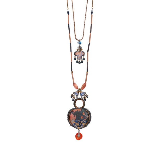 Ayala Bar Jewelry Ayala Bar Amber Bloom Set, Layered Pendant Necklace, Zucca