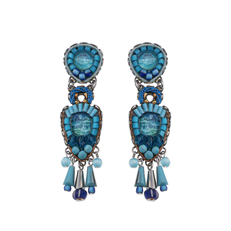 Ayala Bar Jewelry Ayala Bar Blue Bayou Set, Artistic Blue Earrings, Cloudless