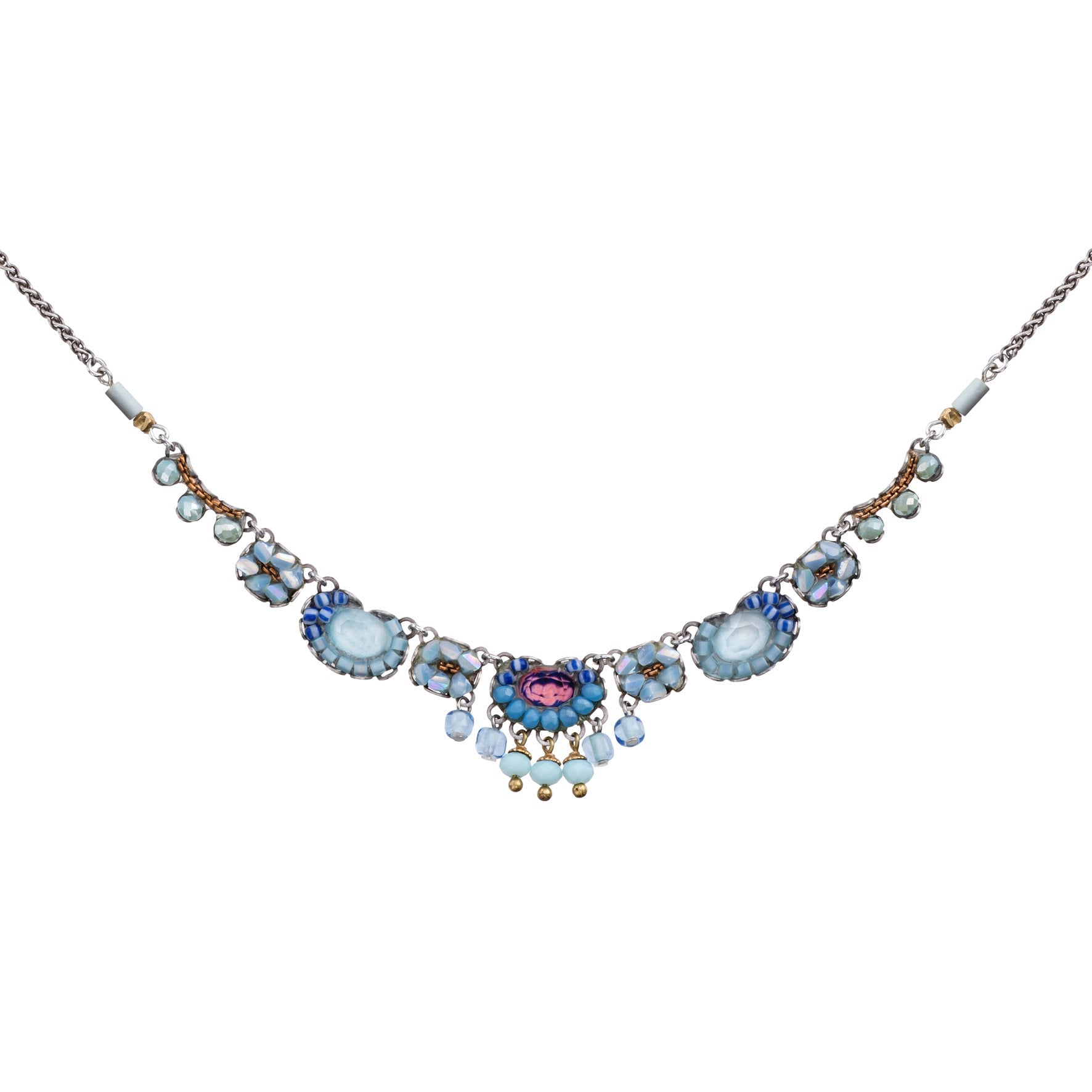Ayala Bar Jewelry Ayala Bar Blue Delicate Necklace Blue Bird Set, Owl