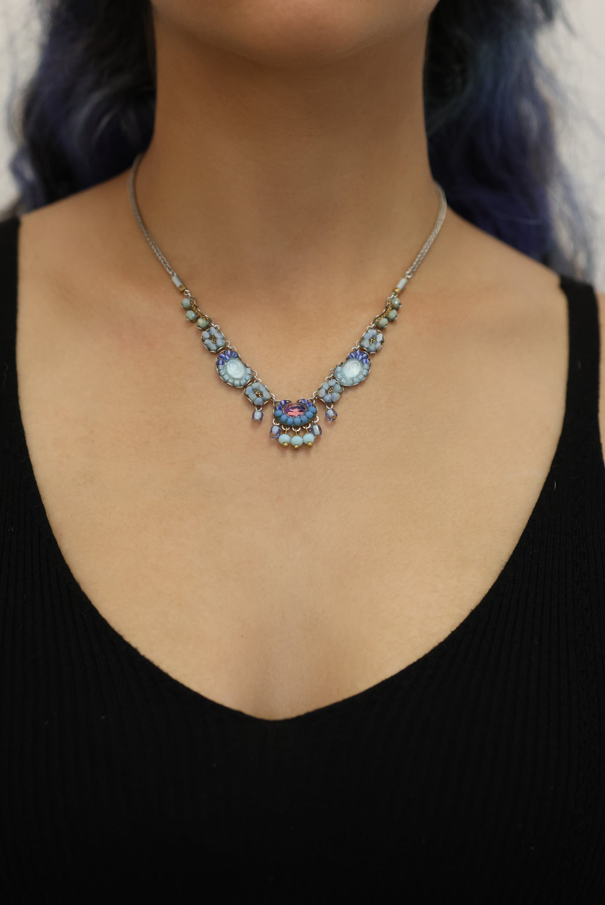 Ayala Bar Jewelry Ayala Bar Blue Delicate Necklace Blue Bird Set, Owl