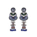 Ayala Bar Jewelry Ayala Bar Blue Domes Set, Blue Glass Earrings, Paros